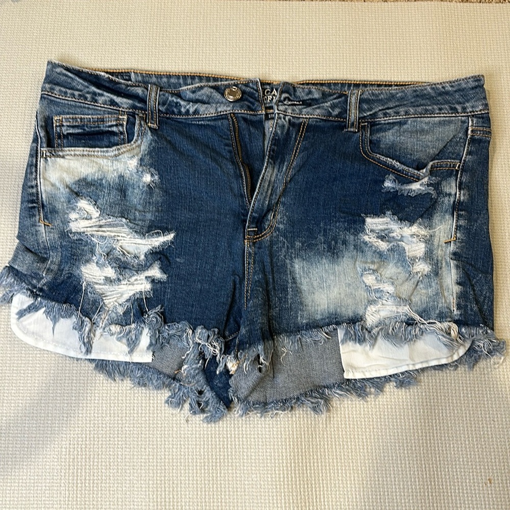 American Eagle Outfitters Hi-Rise Shortie Denim Shorts